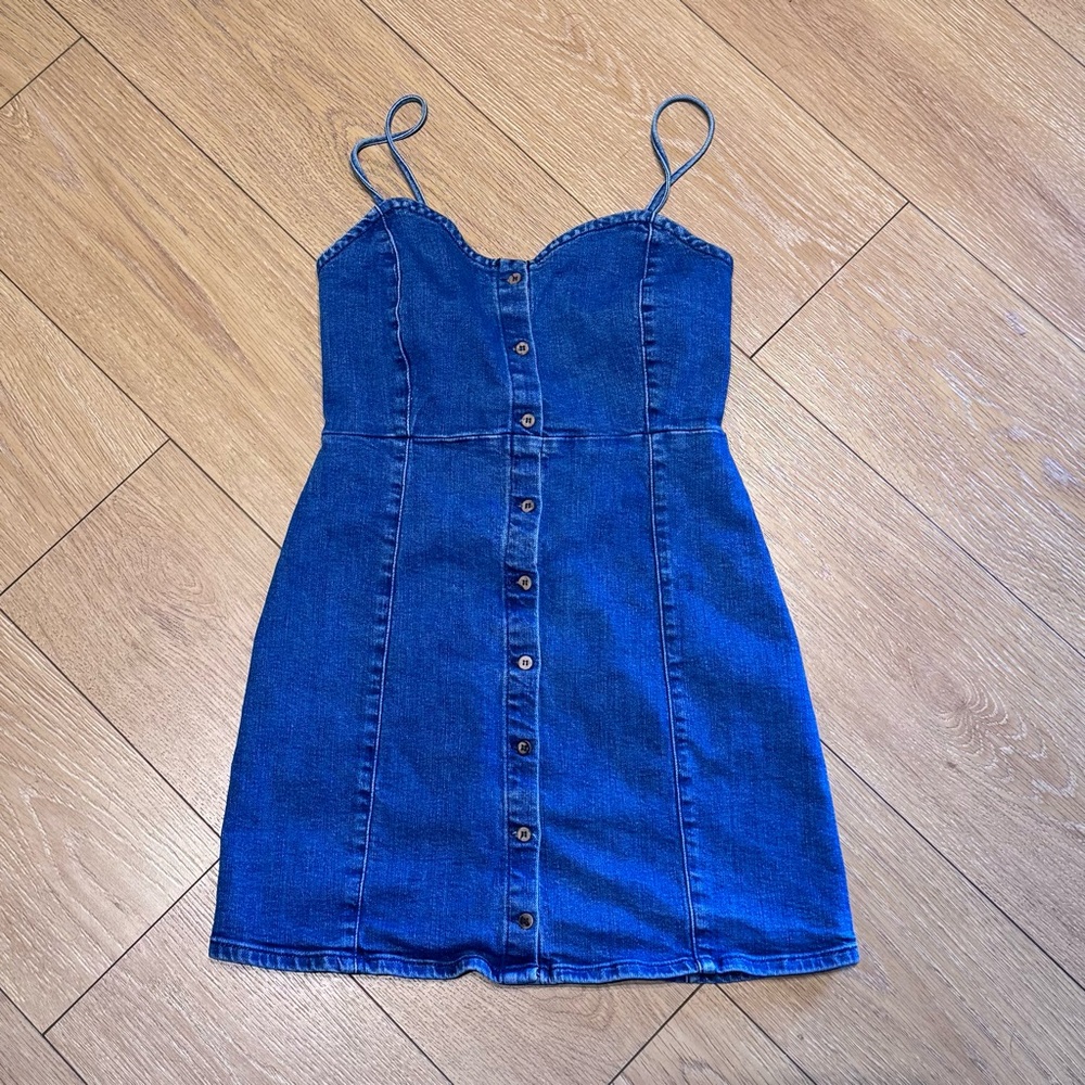 Pull & Beat Denim Button-Down Dress